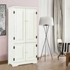 Promotions Šoninė spintelė bufetui, 59x32x123 cm, balta