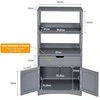 Promotions Laikymo spinta, 60x32x123 cm, Pilka