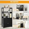 Promotions Sandėliavimo spintelė, 60x32x123 cm, Juoda