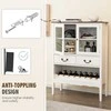 Promotions Laisvai stovintis sandėliavimo spintelė, 90x40x126,5 cm, balta ruda