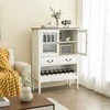 Promotions Laisvai stovintis sandėliavimo spintelė, 90x40x126,5 cm, balta ruda