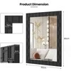 Promotions Sieninis veidrodis, 80x60 cm, juodas