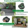 Promotions Šiukšlių dėžių sandėliavimo pavėsinė, 172x95.5x130 cm, Juoda