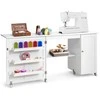 Promotions Sulankstomas siuvimo stalas, 158x50x75 cm, baltas