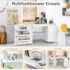 Promotions Sulankstomas siuvimo stalas, 158x50x75 cm, baltas