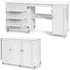 Promotions Sulankstomas siuvimo stalas, 158x50x75 cm, baltas