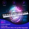 Promotions Skaitmeninės pianino klaviatūra, 126,5x18x6,5 cm, juoda