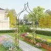 Promotions Sodo Arka, Dekoratyvinis Metalas, 124.9x39.6x289.6 cm, Juoda