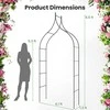 Promotions Sodo Arka, Dekoratyvinis Metalas, 124.9x39.6x289.6 cm, Juoda