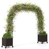 Promotions Sodo arkos, 202x40x288 cm, juoda ruda