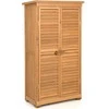 Promotions Lauko medinė sodo įrankių saugyklos spintelė, 87,6x41,9x160 cm, natūrali
