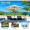 Promotions Sodo skėtis, 270x248 cm, smėlio spalvos
