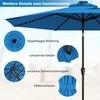 Promotions Sodo skėtis, LED saulės energija maitinamas, 300x300x250 cm, mėlynas