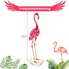 Promotions Sodo skulptūra, Flamingo dekoracijų rinkinys, 20x27x89 cm, Rožinė