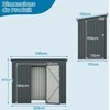 Promotions Lauko sodo sandėliukas, 235x117x185 cm, tamsiai pilkas