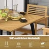 Promotions Sodo stalas, 107x107x75 cm, natūralios spalvos, juodas