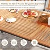 Promotions Sodo stalas, 200x90x75 cm, natūralios ir juodos spalvos