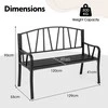 Promotions Sodo suoliukas, 53x129x93 cm, Juodas