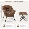 Promotions Akcentinė sofa kėdė su sulankstomu pakoju, 80x73,7x96,5 cm, smėlio spalvos
