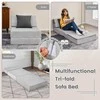 Promotions Trijų dalių sulankstoma sofa-lova, 196,9x73,7x16,5 cm, pilka