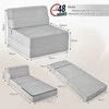 Promotions Trijų dalių sulankstoma sofa-lova, 196,9x73,7x16,5 cm, pilka