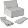 Promotions Trijų dalių sulankstoma sofa-lova, 196,9x73,7x16,5 cm, pilka