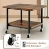Promotions Spausdintuvo stovas, 49x40x38 cm, Rudas