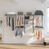 Promotions Spinta laikymo sistema, 122-244x34 cm, Pilka