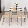 Promotions Valgomojo stalo komplektas, 107x70x76 cm, Medis, Sidabrinė