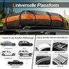 Promotions Automobilio stogo bagažinė, 132x100x43 cm, juoda, oranžinė