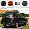 Promotions Automobilio stogo bagažinė, 132x100x43 cm, juoda, oranžinė
