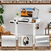 Promotions Elektrinis sėdėjimo ir stovėjimo stalas, 100x60x73-122 cm, juodas