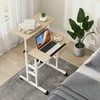 Promotions Sėdėjimo ir stovėjimo stalas, MDF ir plienas, 60x30x72-124 cm, natūralus