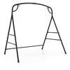 Promotions Lauko metalinė supynė su stovėjimo konstrukcija, 180.3x133.4x182.9 cm, juoda