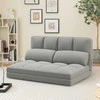 Promotions Sulankstoma grindų sofa, 72x102x54 cm, šviesiai pilka
