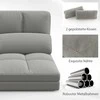 Promotions Sulankstoma grindų sofa, 72x102x54 cm, šviesiai pilka