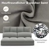 Promotions Sulankstoma grindų sofa, 72x102x54 cm, šviesiai pilka