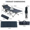 Promotions Sulankstoma stovyklavimo lova, 185x65x41-53 cm, mėlyna