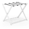 Promotions Sulankstomas lagaminų stovas, 68x45x57 cm, baltas ir juodas