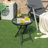 Promotions Lauko šoninis staliukas, 46x46x47 cm, juoda