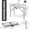 Promotions Žuvies filė stotis, sulankstoma, 101,5x65,5x107,5 cm, balta