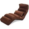 Sofa Promotions Sulankstomas tinginys sofos kėdė, 175x55x20 cm, ruda