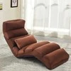 Sofa Promotions Sulankstomas tinginys sofos kėdė, 175x55x20 cm, ruda