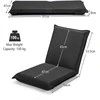 Sofa Promotions Grindų kėdė, reguliuojama 6 padėtys, 100,3x45,7x7,6 cm, juoda