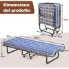 Promotions Sulankstoma lova, 200x80x40 cm, juoda, mėlyna
