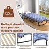 Promotions Sulankstoma lova, 200x80x40 cm, juoda, mėlyna