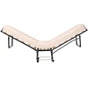 Promotions Sulankstoma lova, 200x80x40 cm, juoda, smėlio spalvos