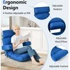 Sofa Promotions Sulankstomas fotelis, 80x72.4x75 cm, mėlynas