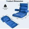 Sofa Promotions Sulankstomas fotelis, 80x72.4x75 cm, mėlynas