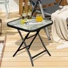 Promotions Sulankstomas kavos staliukas, 46,5x46,5x47,5 cm, juodas